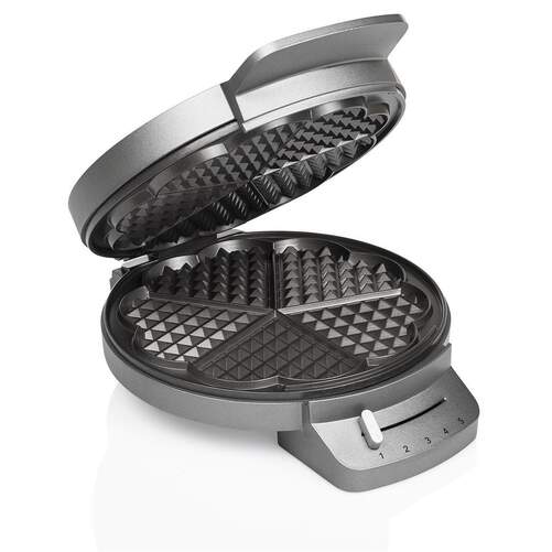Gofrera Princess 132380 Deluxe - 1200 W, 20 cm, Corazón, Inox