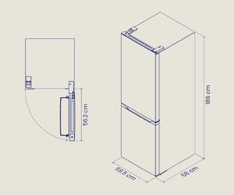 FRICOM. ARTICA COOLTECH186CB2 186X60 CLASE C BCO