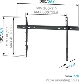 SOPORTE TV VOGEL%%%#39;S MOUNT MASSIVE 300 FIJO FLAT