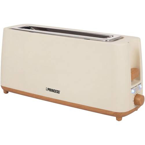 Tostadora Princess 142410 - 1 Ranura Larga, 900 W, 2 Rebanadas, beige