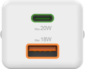 CARGADOR HAMA 00201991 MINI 220V 20W USB-C  USB A