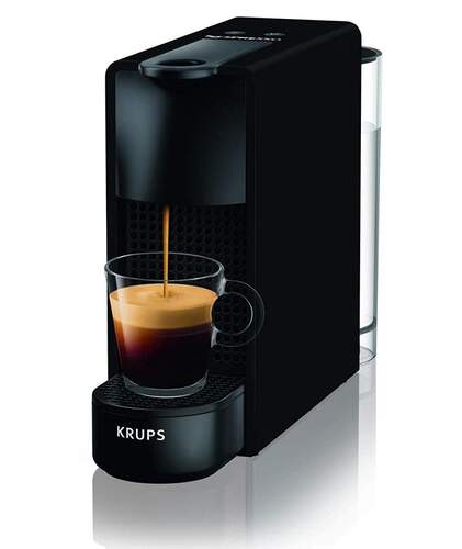 Cafetera Nespresso Krups Essenza Mini XN1108PR5 Negra - 19 Bar, 0.6 L, Apagado automático ECO