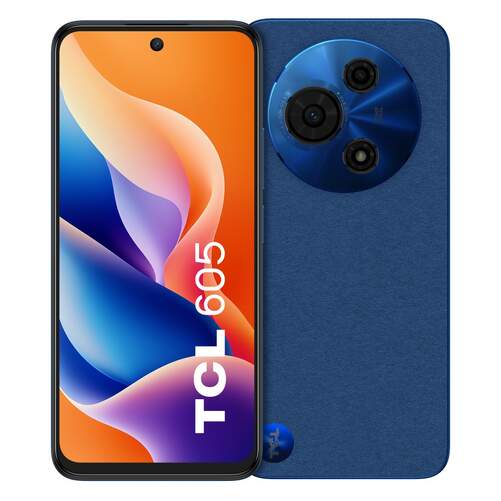 Smartphone TCL 605 T517D 6/128 GB Azul Medianoche - 6,67", Mediatek Helio G81, 50+5 Mp, 5200 mAh
