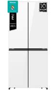 Frigorífico Americano Hisense RQ5P470SETE - 179x80cm, Clase E, 483 L, No Frost, Cristal Blanco