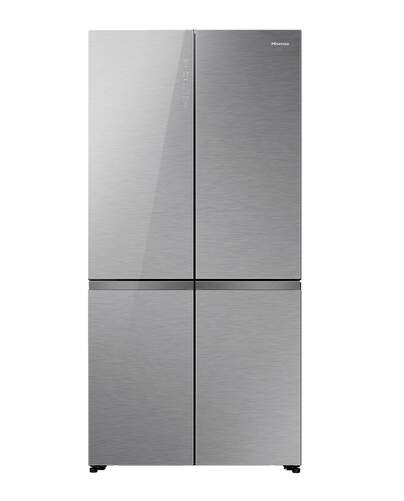 Frigorífico Americano Hisense RQ5P605NSVE - 4 Puertas, 591 L, No Frost, Display, Cristal, Inox