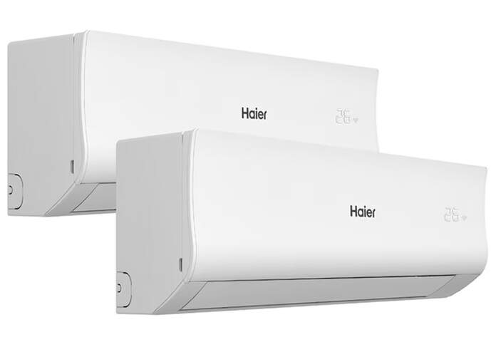 Kit Multi Aire Acondicionado Haier Tide R 25+25/40 - A++ / A+++, 2,7/2,9 kW, Wifi, Blanco
