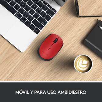 RATON LOGITECH M171 INALAMBRICO 910-004641 ROJO