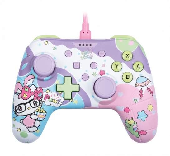 Mando para Nintendo Switch y PC Konix - Hello Kitty rosa