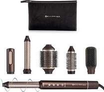 Moldeador Bellissima Prodigy - 1200 W, 6 accesorios, Negro, Rosa oro