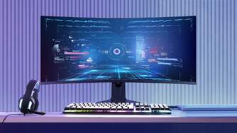 MONITOR TCL 34%%%quot; 34R83Q CURVED MINILED 170HZ 4K