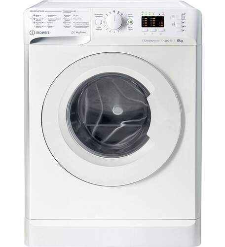 Indesit MTWSA 61294 W SPT Lavadora 6kg Clase C - 1200r, 16 Prorgamas, Blanca