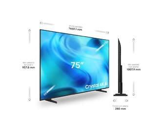 TV SAMSUNG 75%%%quot; TU75U8075H CRYSTAL UHD SMART TV BT