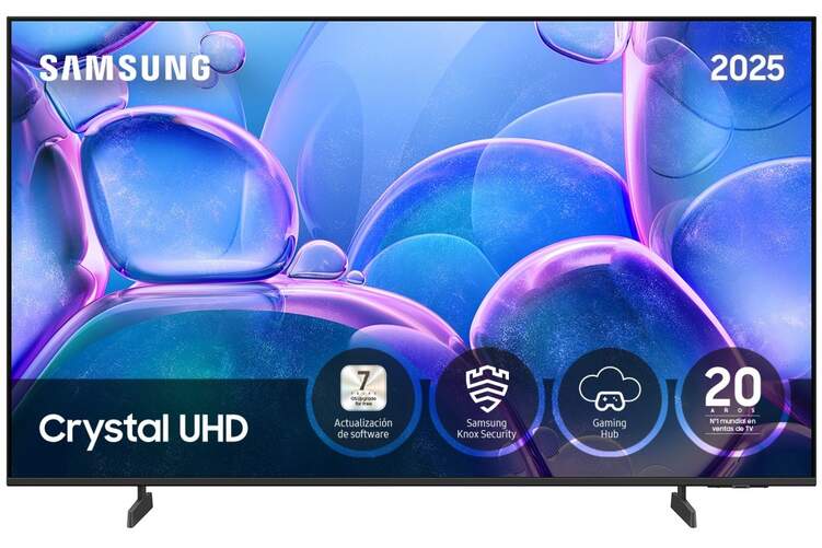 TV Samsung 50" LED TU50U7025F - 4K Crystal UHD, Smart TV Tizen, Altavoces 20 W, HDR10+, ALLM