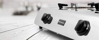 HORNILLO ORBEGOZO FO2700 INOX 2F GAS ENCEN.PZO.ELE