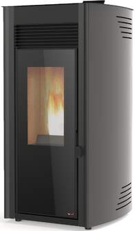 ESTUFA A PELLET RED POD FIRST 12KW BLACK (CANALIZA