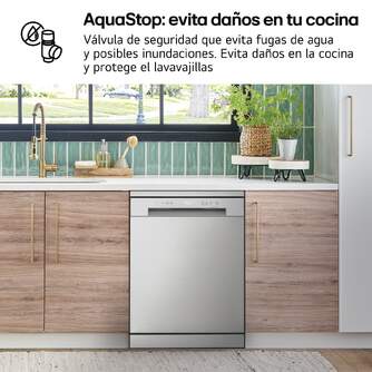 LVJ. LG DF142FV 5P QUADWASH 45DB INOX