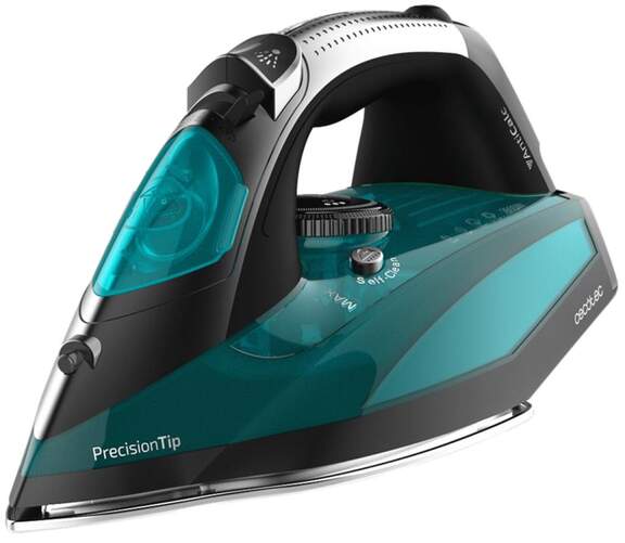Plancha Cecotec Fast&Fur 5020 522 - 2600 W, 210 g, Antical, Antigoteo, Vapor variable, Turquesa