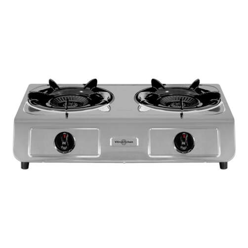 Hornillo de gas butano Vitrokitchen 265IB - 2 zonas, inox