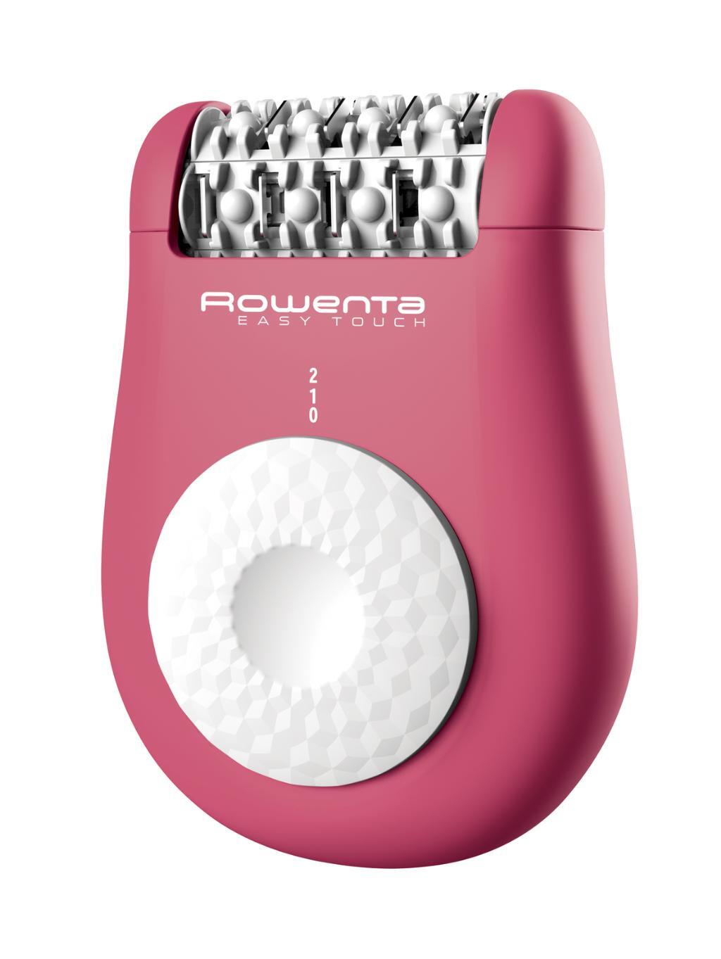 Depiladora Rowenta EP1110F0 Easy Touch - 24 Pinzas, 2 Velocidades, Con Cable, Masaje, Rosa