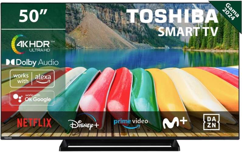 TV 50" Toshiba 50UV3363DG - 4K Ultra HD, Smart TV
