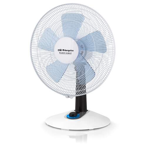 Ventilador de sobremesa Orbegozo TF0138 - 35 cm, 5 aspas, 45W, Modo Silent, turbo gran caudal