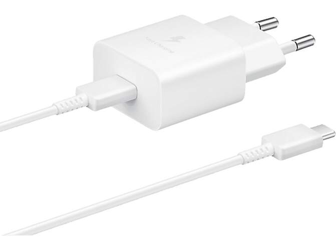 Cargador Samsung EP-T1510XWEGEU Blanco - 15W Carga Rápida, USB-C 1 Metro