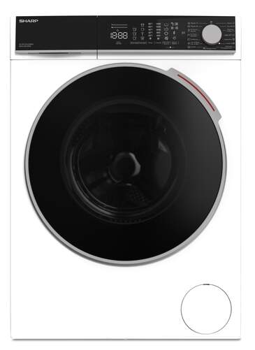 Lavadora Sharp ESNFL914CWNA - 9Kg, Clase A, 1400rpm, Temporizador, Motor Inverter, Display, Blanca
