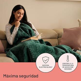 MANTA DAGA RELAX SUAVE VERDE 160X120 3P 6T LAVABLE