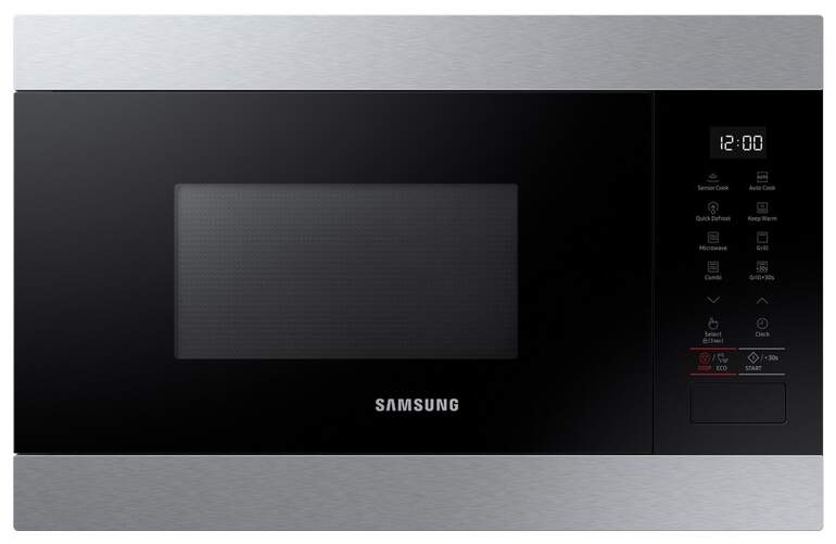 Microondas Integrable Samsung MG22M8274CT/E1 - 850W, 22 Litros, Grill, 6 Niveles Potencia, Inox