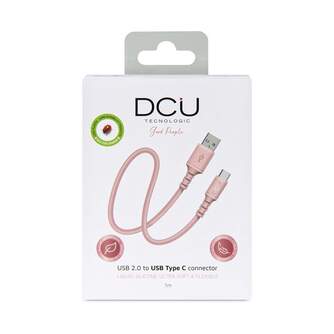 CABLE DCU USB C a USB A 1M 2.0 ROSA