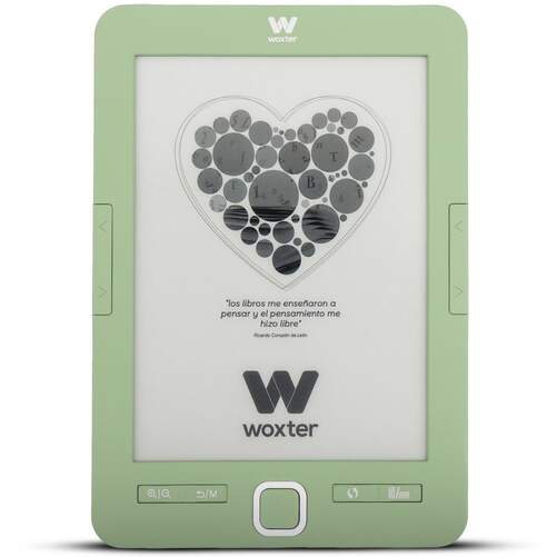 E-Book Woxter Scriba 195 EB26-084 Salvia - Pantalla 6", 4GB, 1800 mAh con 3,5 h de carga, Verde