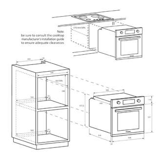 HORNO CANDY FIDCX532 70L GT MULTI INOX