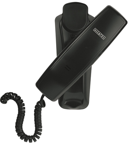 Tel&eacute;fono de sobremesa Alcatel Temporis T10 Negro - Escritorio o pared, indicador visual de llamadas