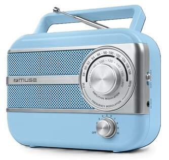 RADIO PORTATIL MUSE M056VB VINTAGE AZUL