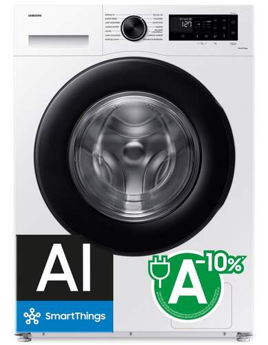 Lavadora Samsung WW11DG5B25AEEC - 11 kg, 1400 rpm, Clase A-10%, 11 programas, Blanco, 72 dB