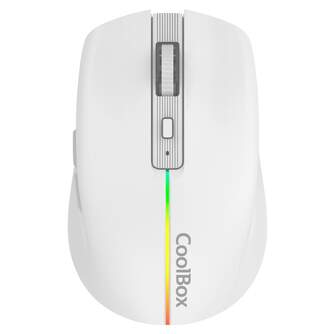 RATON COOLBOX W01 BLANCO  INALAMBRICO RGB 1600DPI