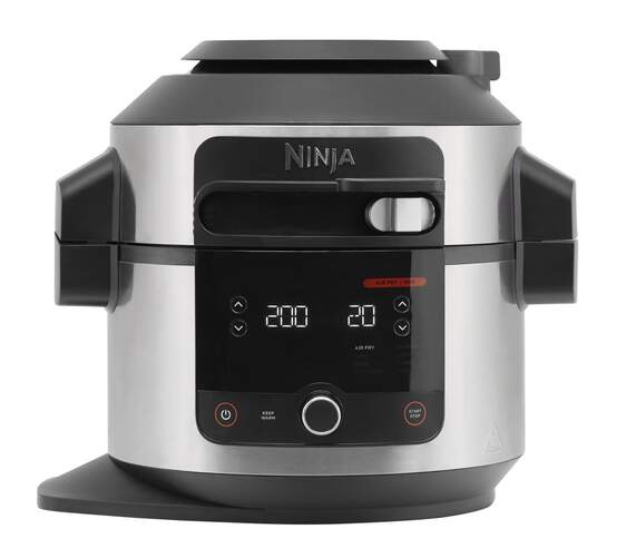 Olla Eléctrica Ninja OL550EU - 6 L, 3 Modos, 11 Funciones, Inox, Negro