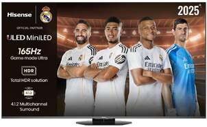 TV Hisense 55" MiniLED 55U8Q - 4K Ultra HD, Smart TV, 165 Hz, 80 W RMS, HDR10+ Adaptive