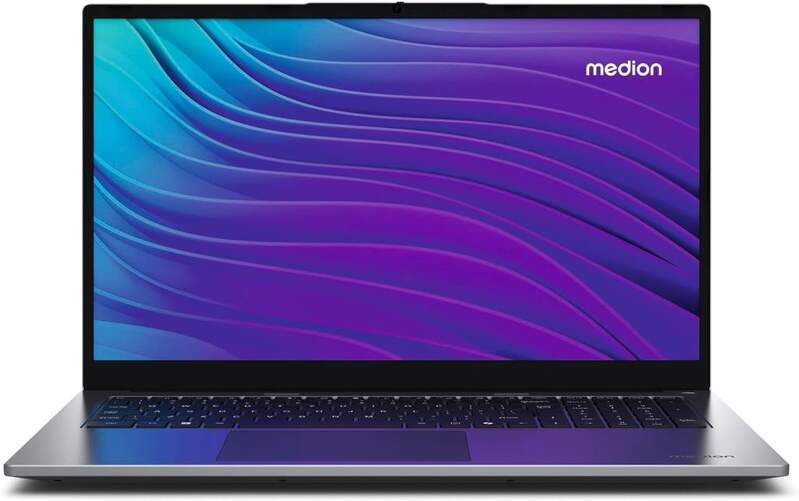 Portátil Medion Akoya E17223 - Intel N100, 4 GB RAM, SSD 128 GB, Windows 11, 17,3" Full HD