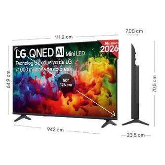 TV LG 50%%%quot; 50QNED70B6C UHD QNED MINILED A7 WEBOS26