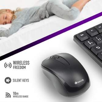 TECLADO RATON NGS EUPHORIAKIT INALAMBRICO USB