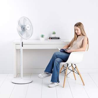VENTILADOR PIE TAURUS ICE BRIS SIL 40CM MD DC 3EN1