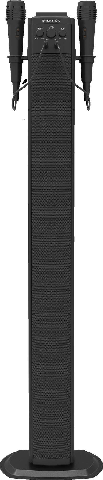 Torre De Sonido brigmton btw40k con karaoke 40 40w bluetooth btw.40k negro altavoz altavoces 2.0 canales bluetoothusbrca3.5mm