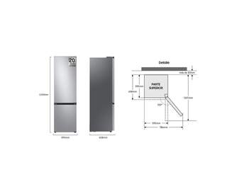 FRICOM. SAMSUNG RB38C602DSA/EF 203x59x66 NF INOX