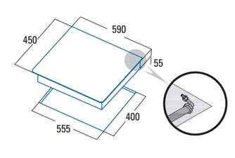 ENCIM. CATA CCI5003BK 3F CRISTAL GAS 08041505