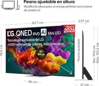 TV LG 86%%%quot; 86QNED86B6B UHD QNED EVO MINILED A8 144H