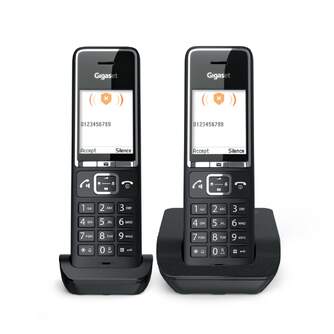 TELEFONO DECT GIGASET COMFORT 550 DUO NEGRO