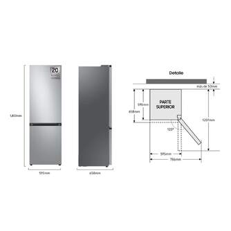 FRICOM. SAMSUNG RB34C600CSA/EF 185x59x66 NF INOX