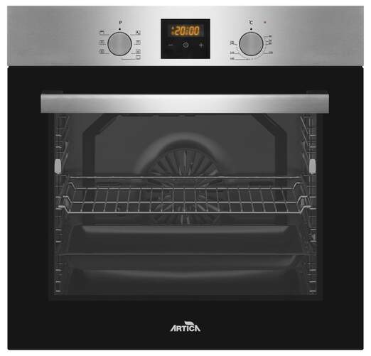 Horno Artica AHB8208X - A, 80L, 5 Funciones, Ventilaci&oacute;n, Gu&iacute;a Telesc&oacute;pica, Display, Temporizador