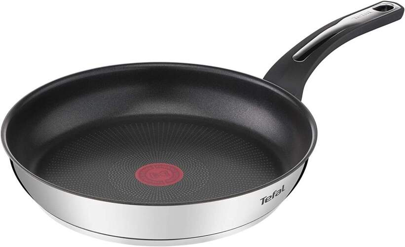 Sartén Emotion Tefal G6 24cm - Acero Inoxidable, Titanium x3, Base Thermo-Fusion